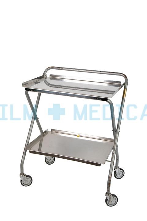 Trolley Rectangular Folding in Stainless Steel